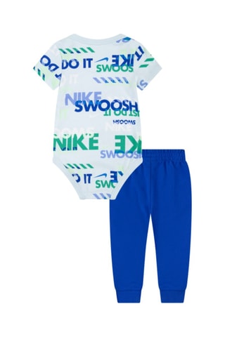 Body et pantalon Playful - Blanc, bleu et vert