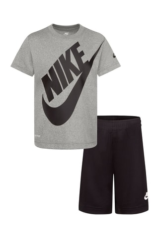 Tshirt et short - Blanc, noir et gris