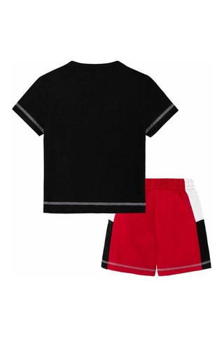 Tshirt et short - Blanc, noir et rouge