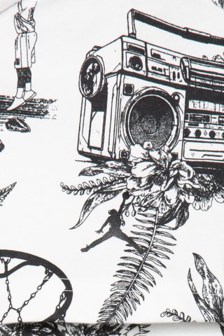 Tshirt Sports Sketch - Blanc et noir