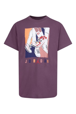 Tshirt - Bleu, violet, blanc et orange