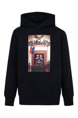 Sweat à capuche Christmas - Jordan - Noir et beige