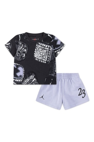 Tshirt et short Jordan Ring - Blanc, noir et bleu