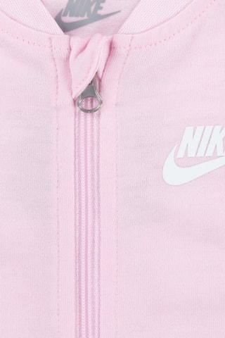 Grenouillère et bavoir - Rose et blanc