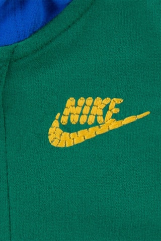 Grenouillère à capuche - Nike - Bleu, vert et jaune