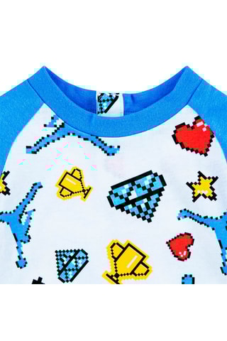 Barboteuse - Blanc, rouge, bleu et jaune