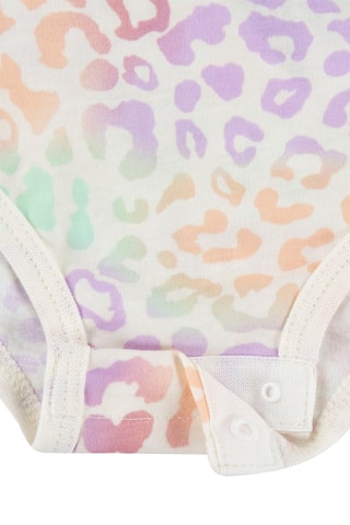 Body et legging - Blanc, bleu, orange et gris