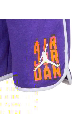 Débardeur et bermuda - Blanc, orange, violet et gris