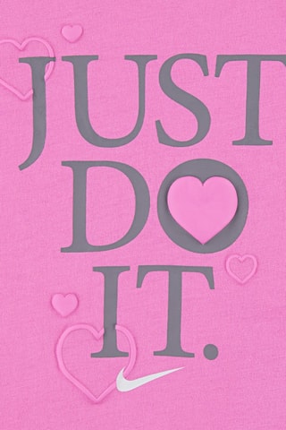 T-shirt Swoosh - Nike - Rose et gris