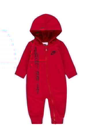 Grenouillère à capuche - Rouge