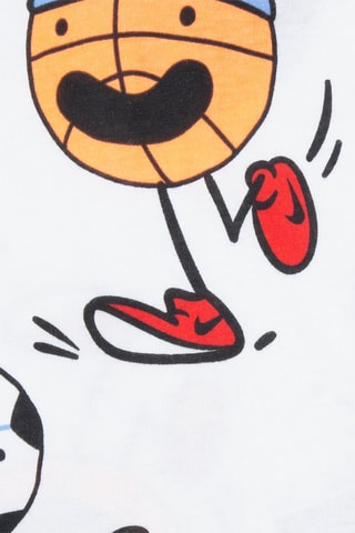 Débardeur et short - Blanc, noir, rouge et marron