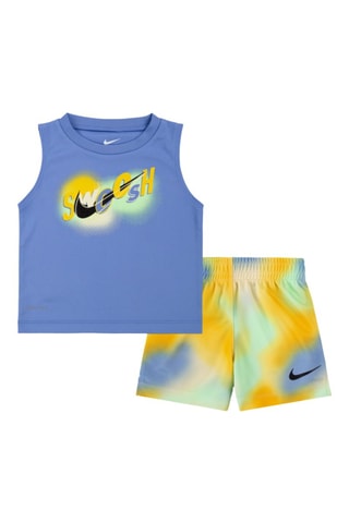 Débardeur et short tie and tie Hazy Rays - Bleu et jaune