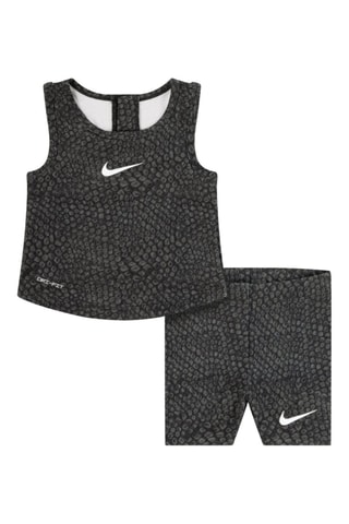 Débardeur et short de cyclisme Swoosh - Noir et gris