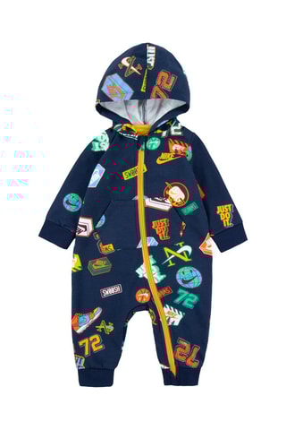 Grenouillère à capuche - Bleu