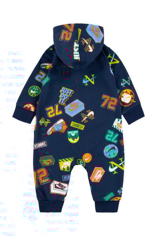 Grenouillère à capuche - Bleu