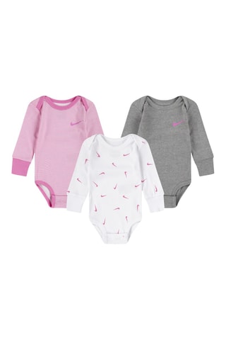 3 bodys - Nike - Blanc et rose