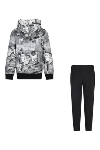 Sweat et pantalon molletonnés Michael Jordan - Blanc, noir et gris