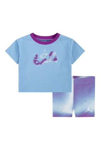 Tshirt et short Lemonade Stand - Blanc, bleu et violet