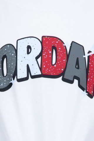Tshirt noué et short Jumpman - Blanc et rouge