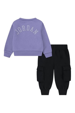 Sweat et pantalon polaires - Noir et violet