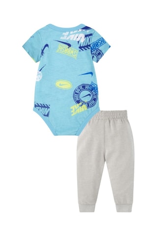 Body et pantalon - Bleu et gris