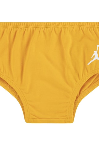 Robe et culotte - Blanc et orange