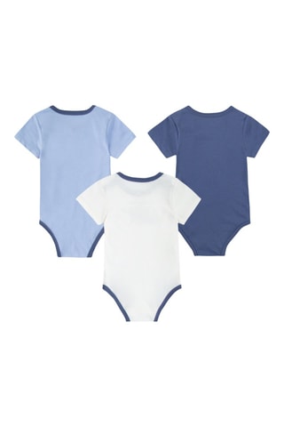 3 bodys - Blanc, rouge et bleu