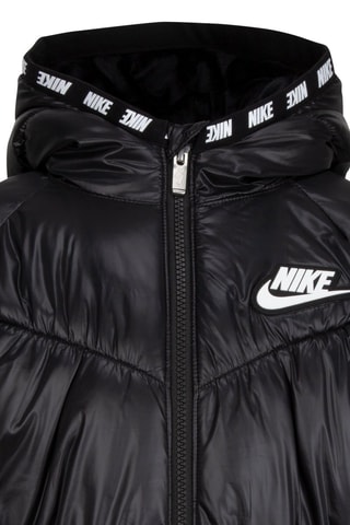 Doudoune à capuche - Blanc et noir