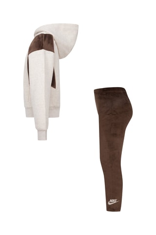 Sweat à capuche et legging polaire - Nike - Marron