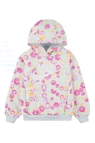 Sweat à capuche - Blanc et rose