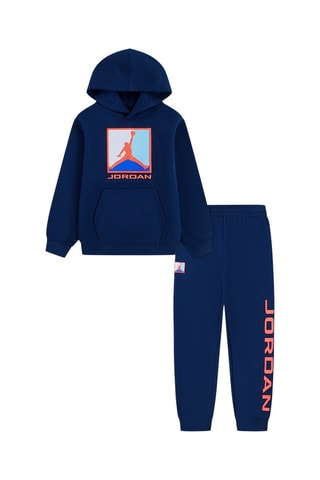 Sweat à capuche et pantalon polaires - Bleu