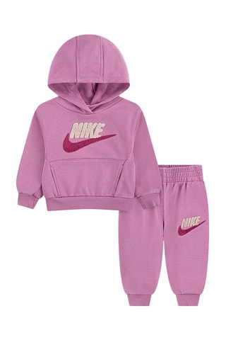 Sweat à capuche et pantalon - Blanc et rose