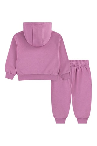 Sweat à capuche et pantalon - Blanc et rose