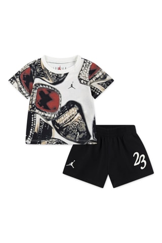 Tshirt et short Jordan Ring - Blanc et noir