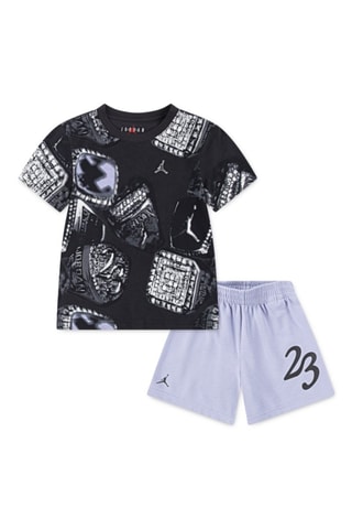 Tshirt te short Ring - Blanc, noir et bleu