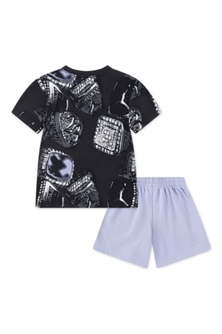 Tshirt te short Ring - Blanc, noir et bleu