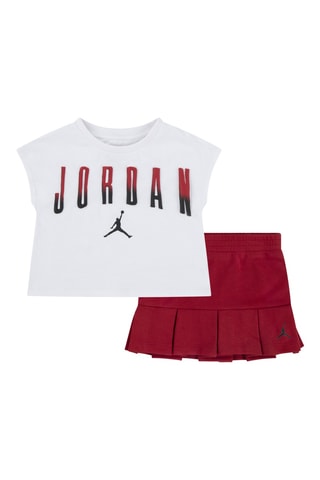 T-shirt et jupe-short - Rouge