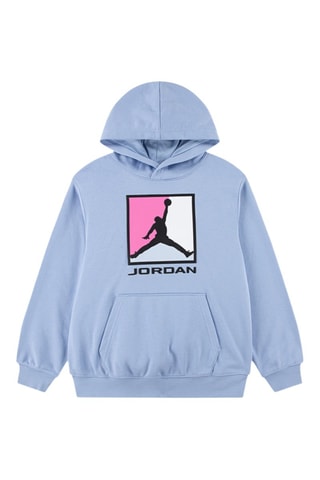 Sweat à capuche - Blanc, noir, bleu et rose