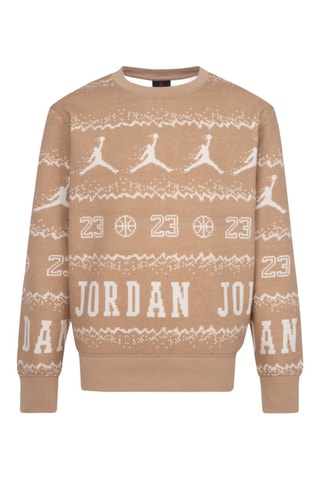 Sweat molletonné - Blanc et beige