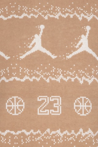 Sweat molletonné - Blanc et beige