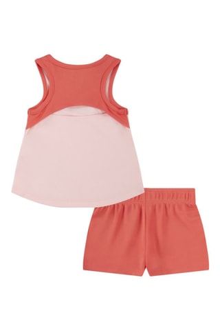 Débardeur et short - Blanc, orange et rose