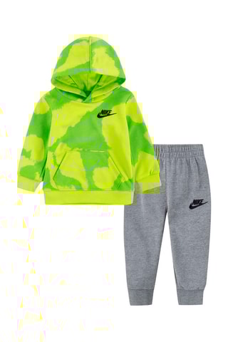 Sweat et pantalon - Vert, jaune et gris