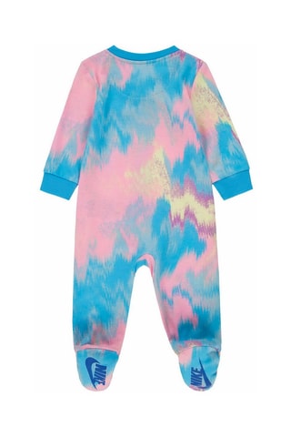 Grenouillère tie and dye - Bleu, violet et rose