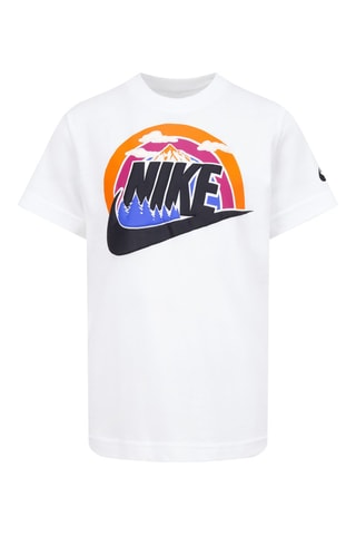 Tshirt - Blanc, noir, orange et violet