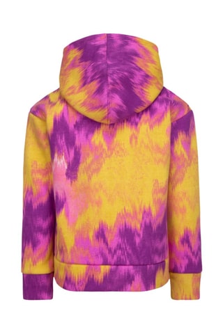 Sweat à capuche - Blanc, jaune et rose