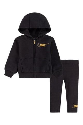 Sweat à capuche et legging - Noir