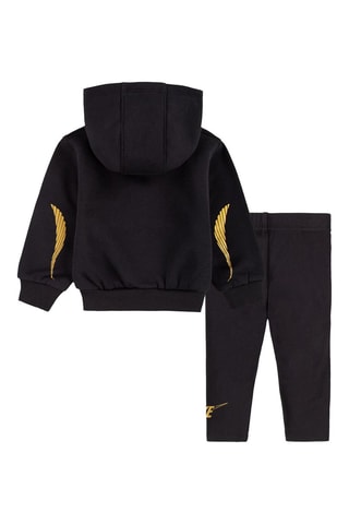 Sweat à capuche et legging - Noir