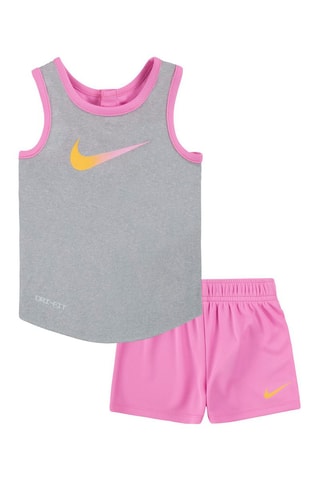 Débardeur et short - Rose et gris