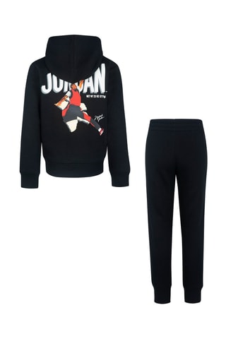 Sweat et pantalon - Blanc, noir, rouge et gris