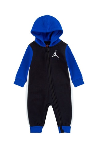 Combinaison à capuche - Blanc, noir et bleu